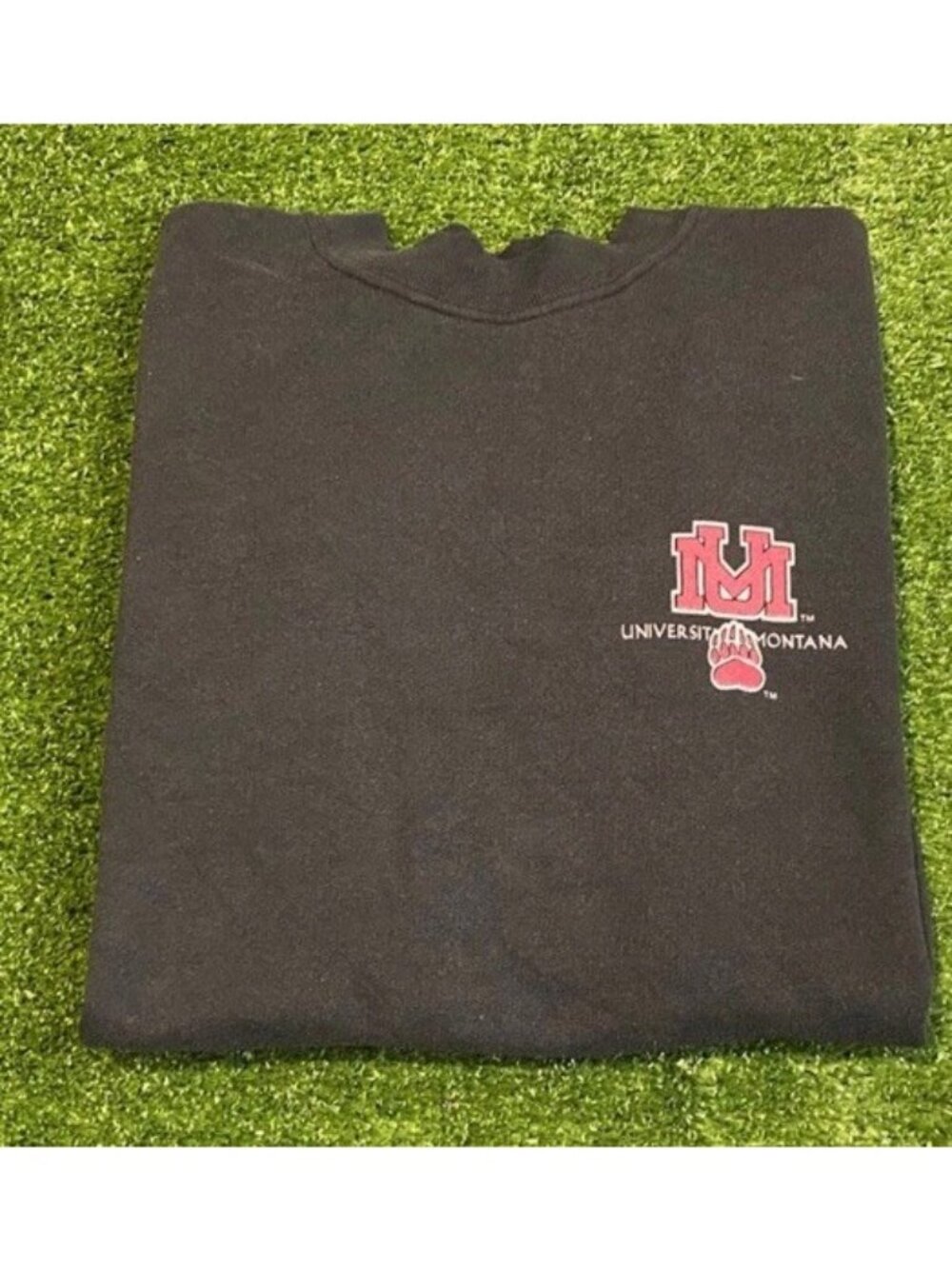 Vintage Montana Grizzlies sweatshirt mens medium black maroon football Y2K